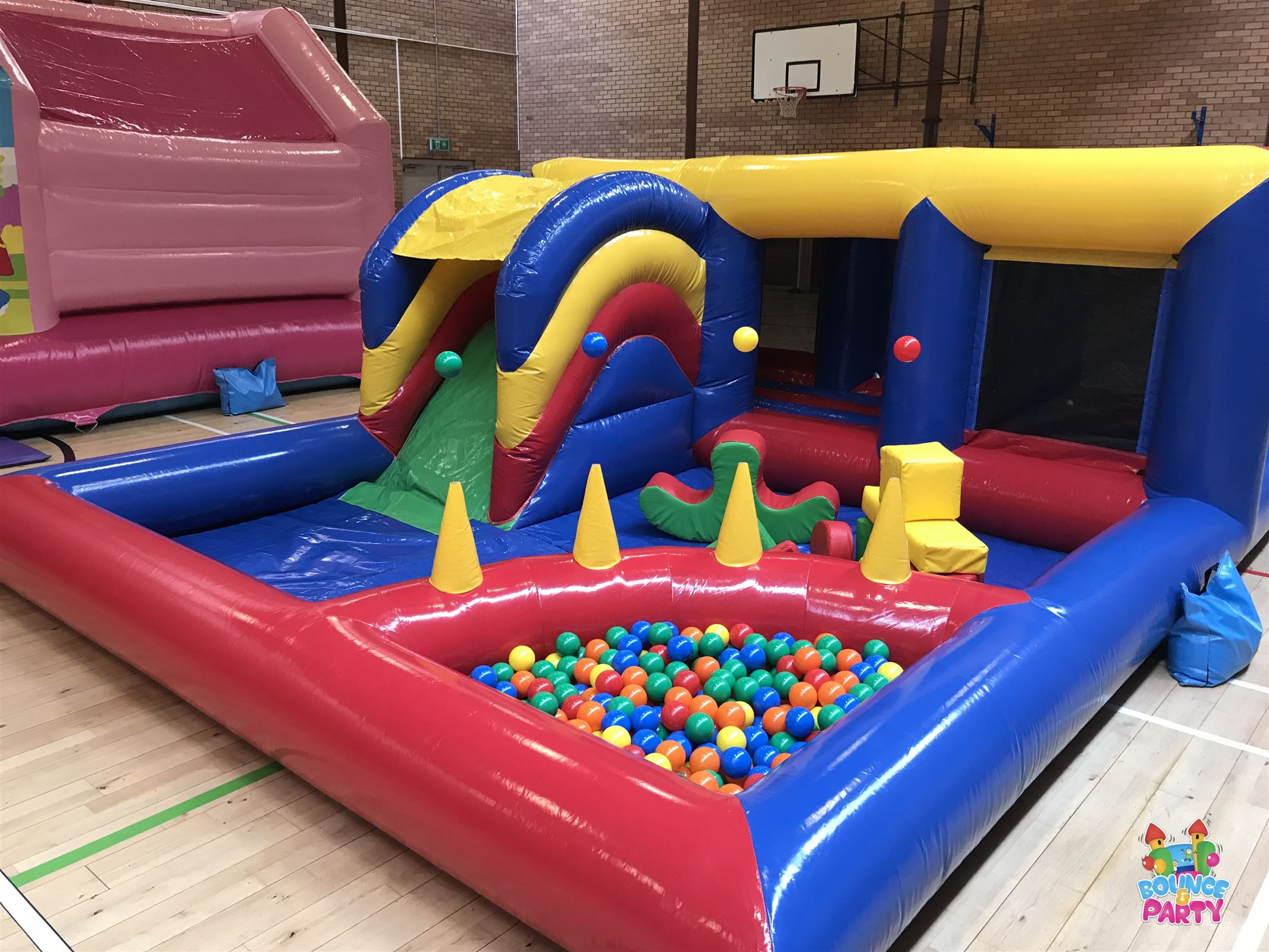 Toddler Soft Play Arena Bouncy Castle Package Children's Party