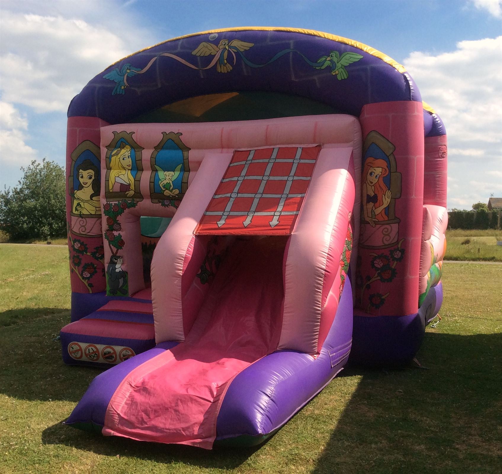 bouncy castles with slides for hire