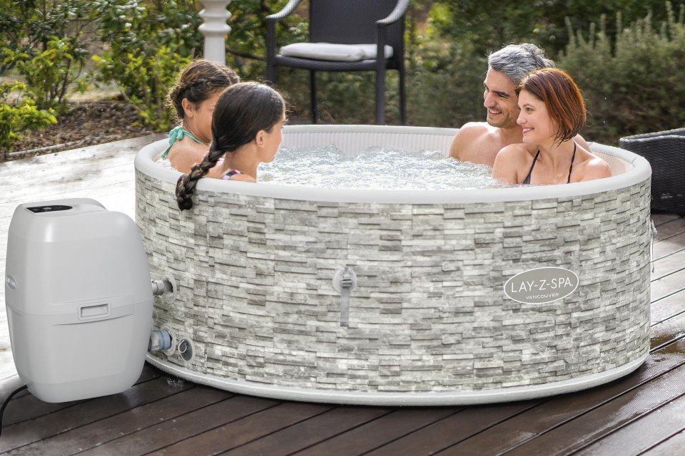 Lay Z Spa Vancouver (3-5 Person) Hot Tub (A) with Jacuzzi Massage