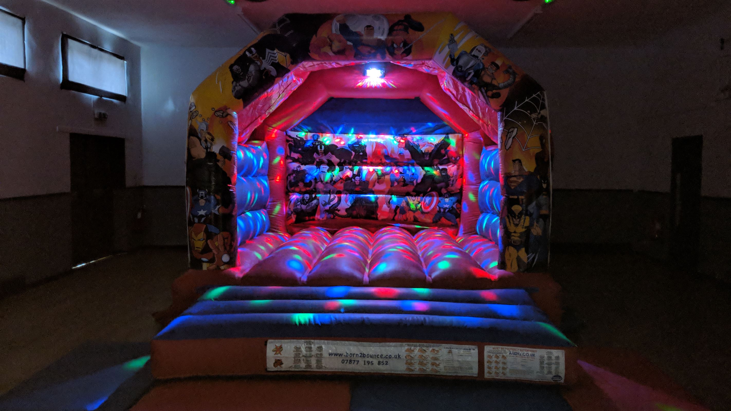 Superhero Bouncy Castle & Party Packages hire Born 2 Bounce