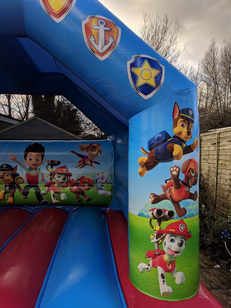 paw patrol bouncy castle