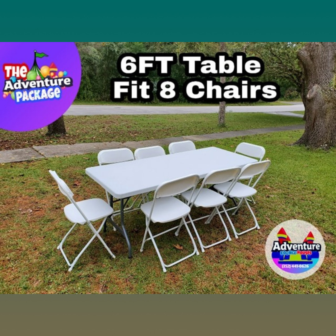 Tables & Chairs Bounce House and Water Slide Rental Ocala FL in Ocala