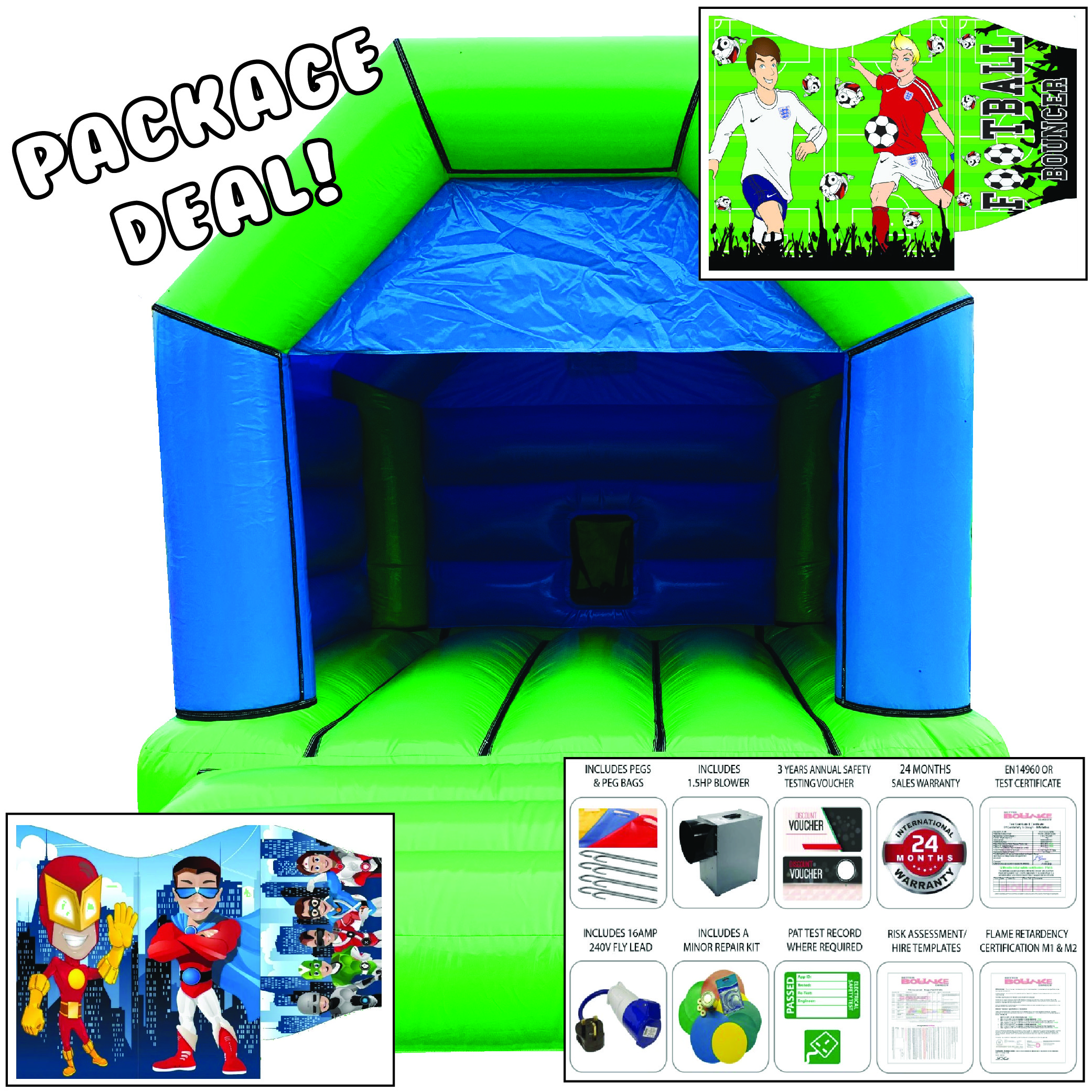 BOUNCY CASTLE SOFTPLAY STARTUP HIRE BUSINESS £50 VOUCHER FOR INFLATABLES 