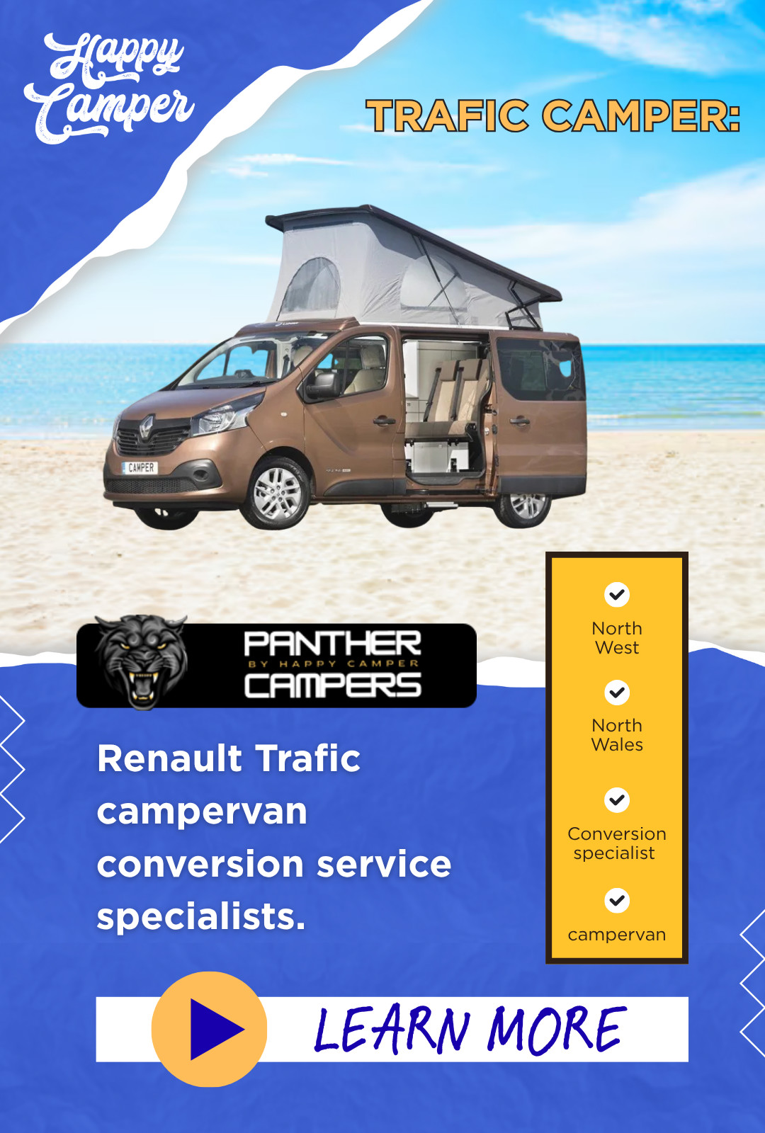 Renault Trafic Camper Van Conversion Motorhome Caravan Repairs