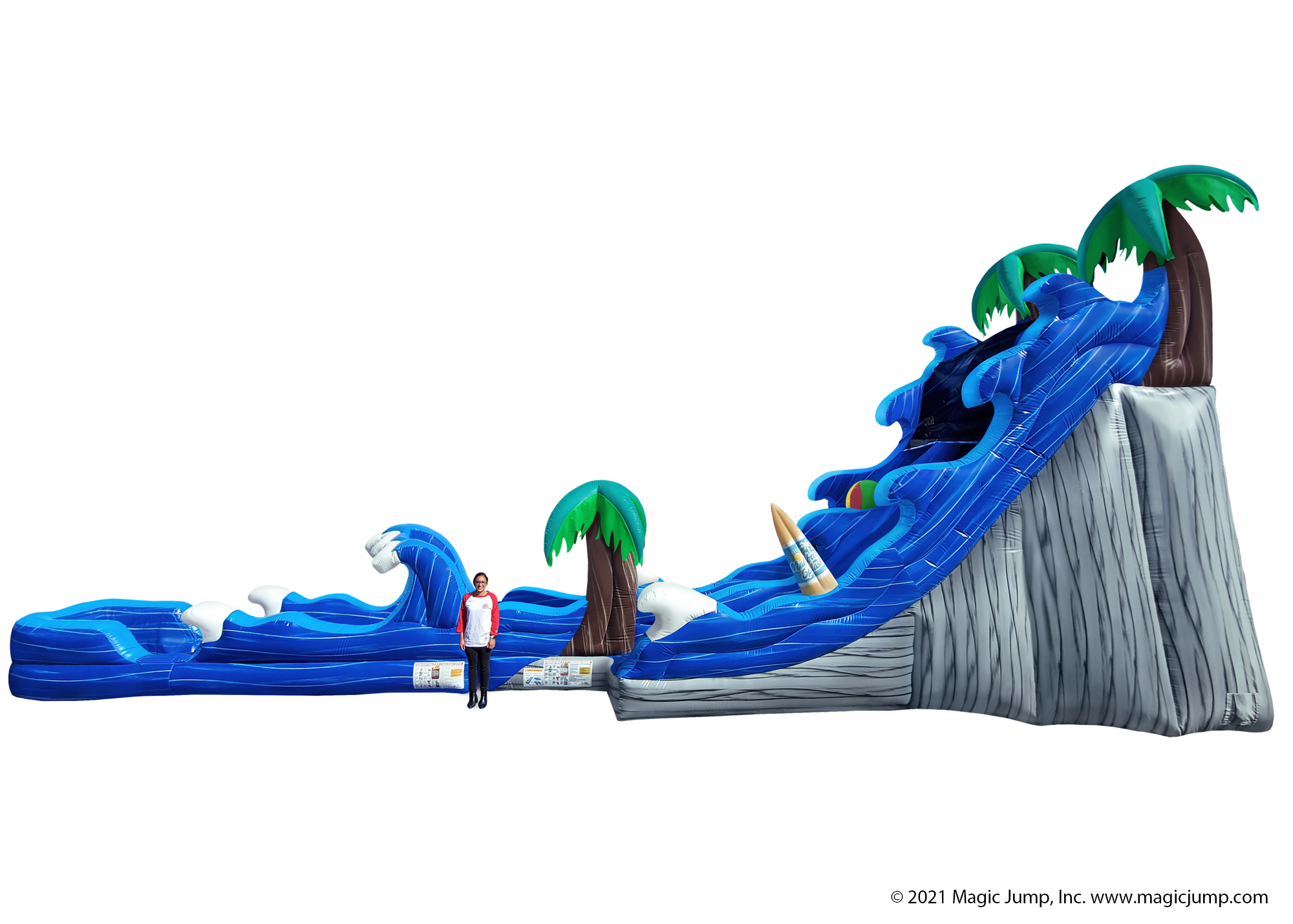 24ft Malibu Splash Water Slide With Slip and Slide Best Rentals