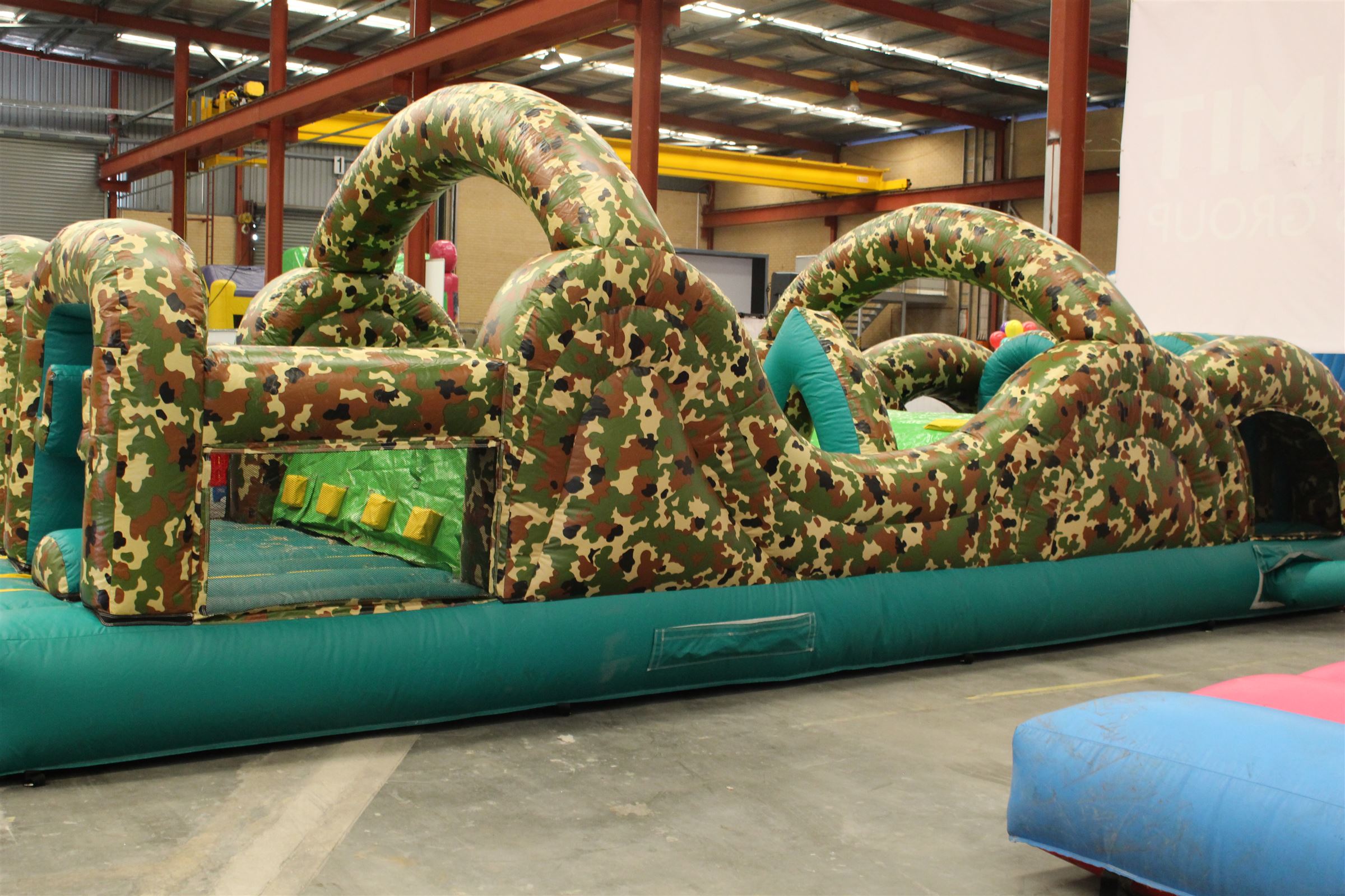 obstacle course bouncy castle hire