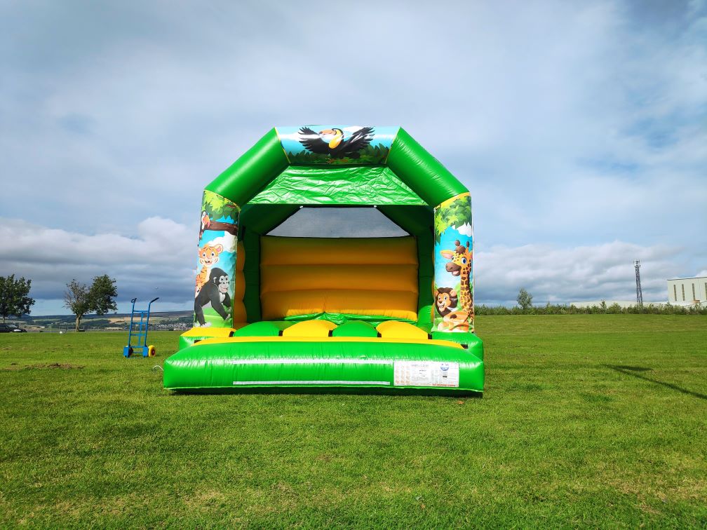 Party Zone Hire Jungle Bouncy Castle Hire in Glasgow.
