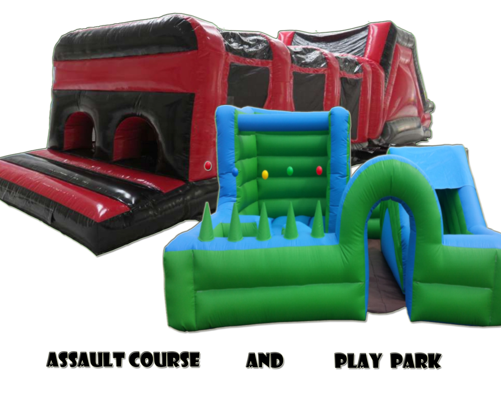 Assault Course & Play Park Bouncy castle and inflatable hire in