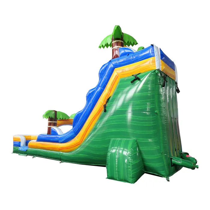 18 ft High Tropical Slide Best Bounce houses. Party rentals