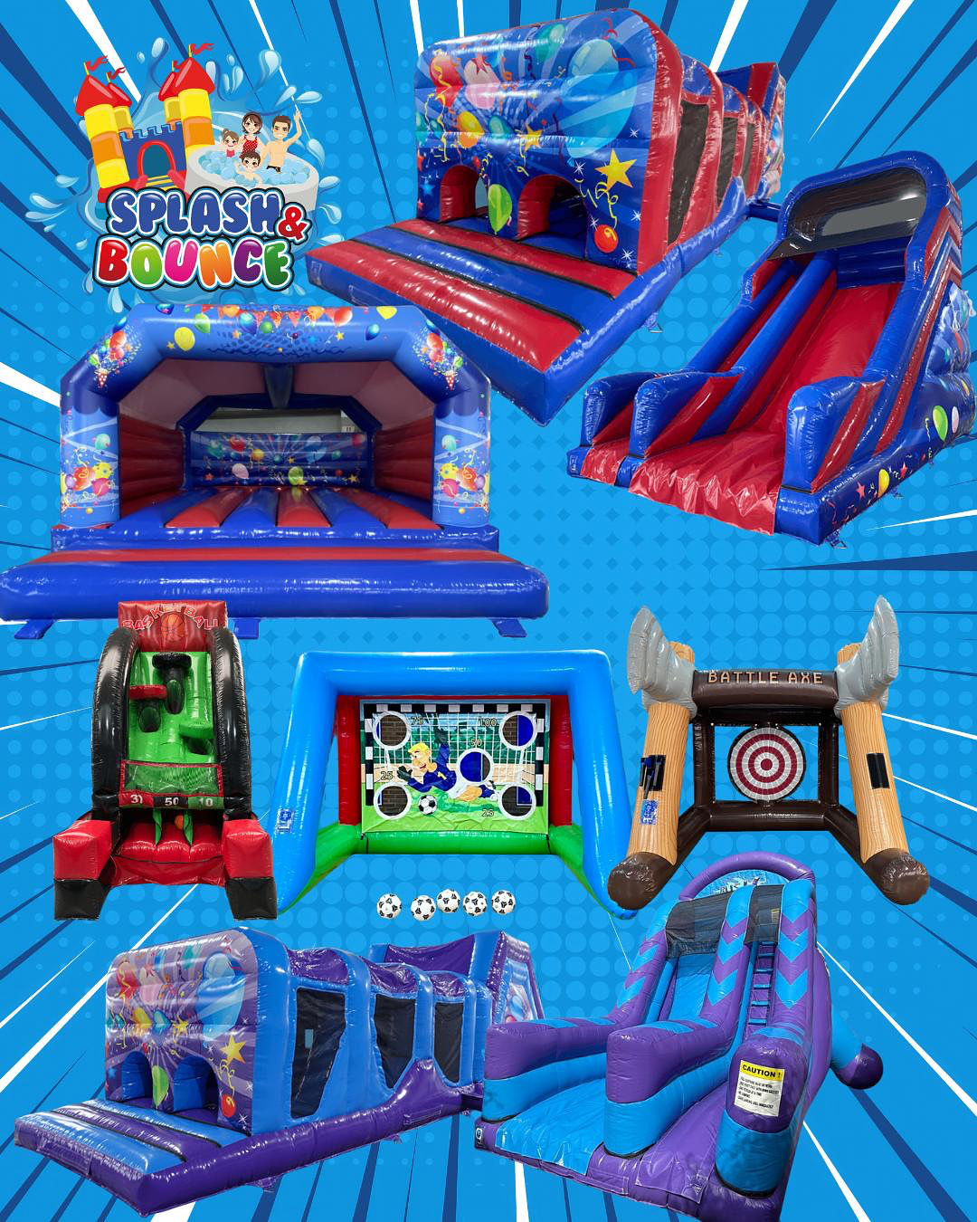 Splash Bounce All Products - Bouncy Castle Hire, in Darlington and surrounding areas ...