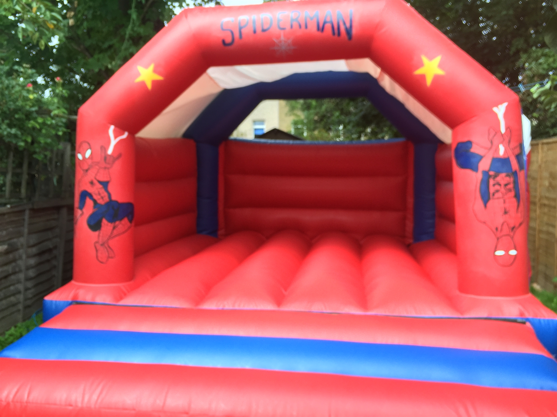 spiderman bouncy castle hire