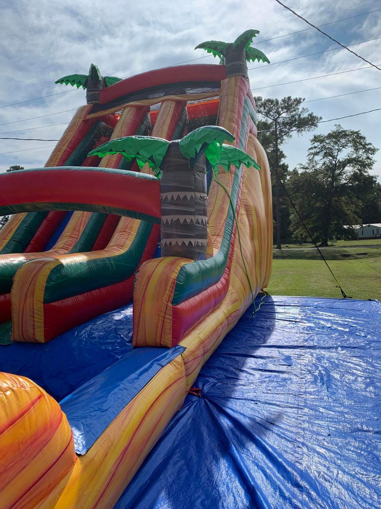 20 ft. Fire water slide marble Party Rentals in Albertson