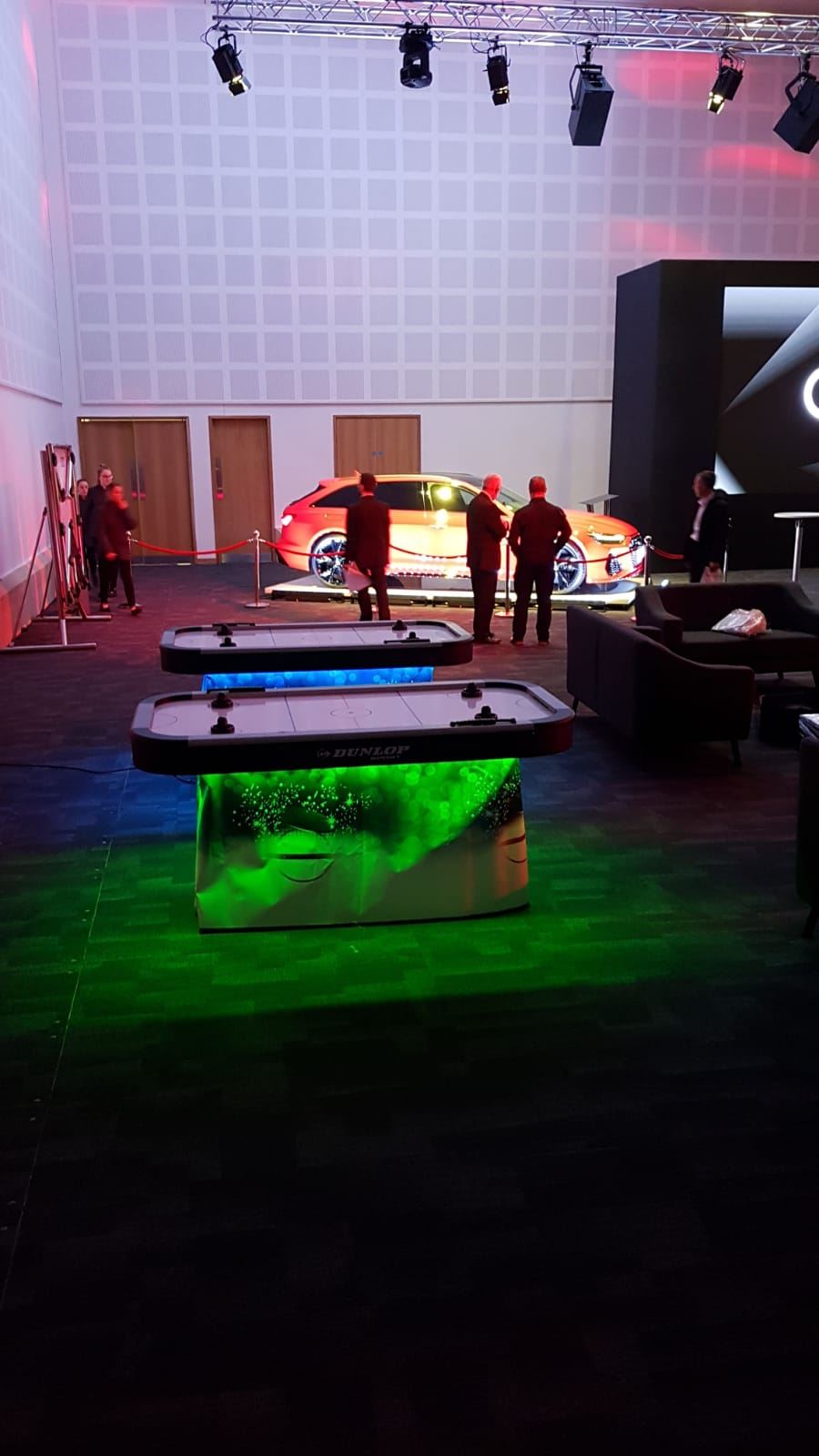 Air hockey table LED Glow Air hockey table hire