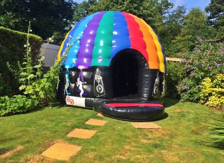 small disco dome bouncy castle