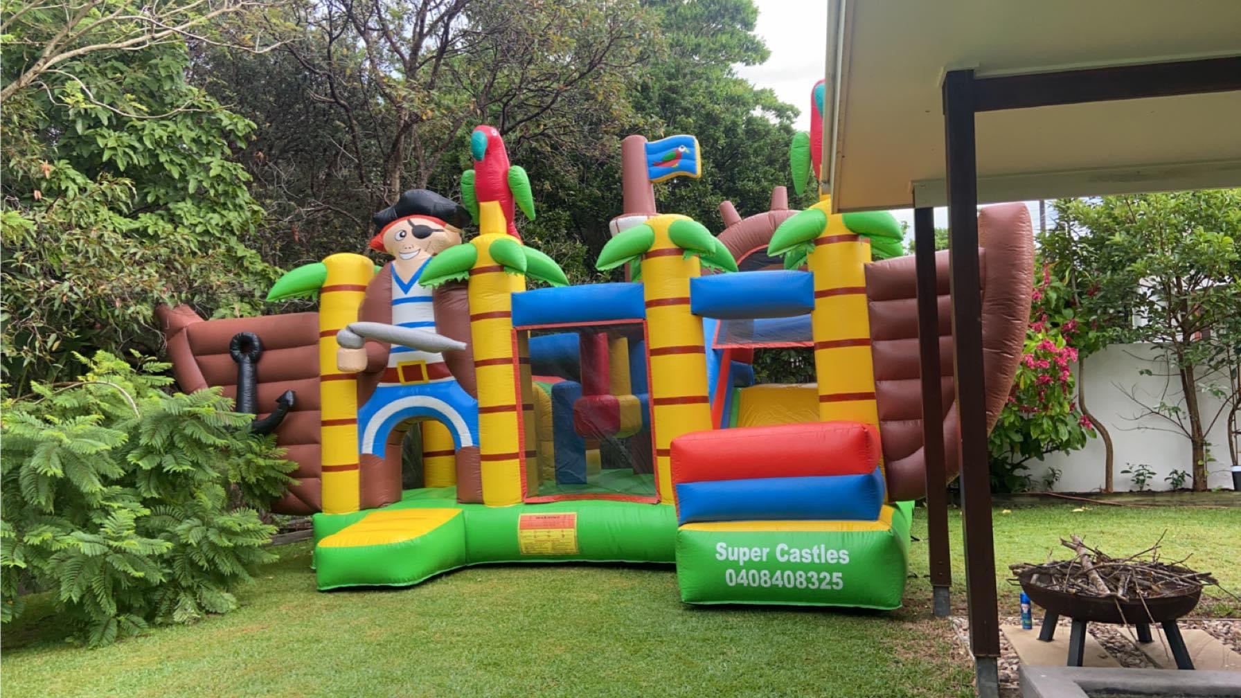 Pirate Ship (Obstacle, Jump & Slide) Best Jumping Castle Hire, Face