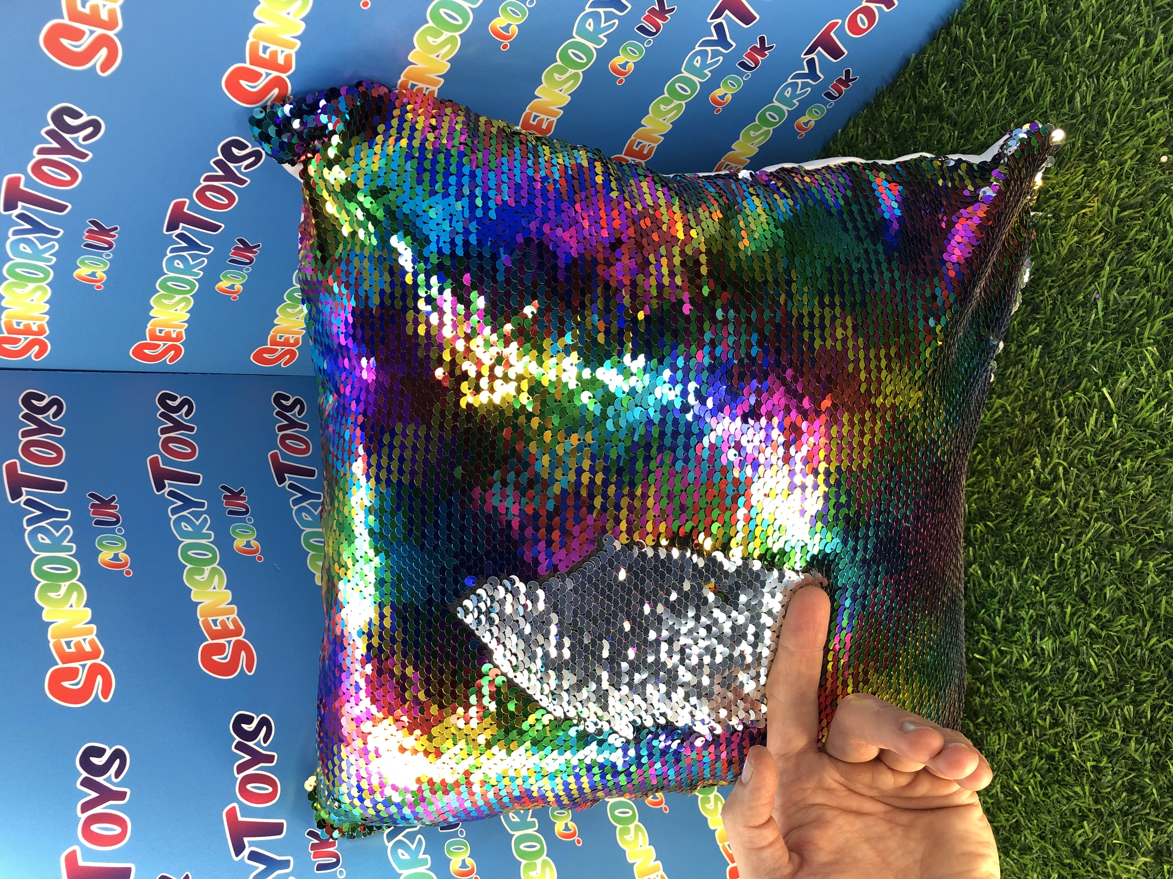 Sensory 2025 sequin pillow