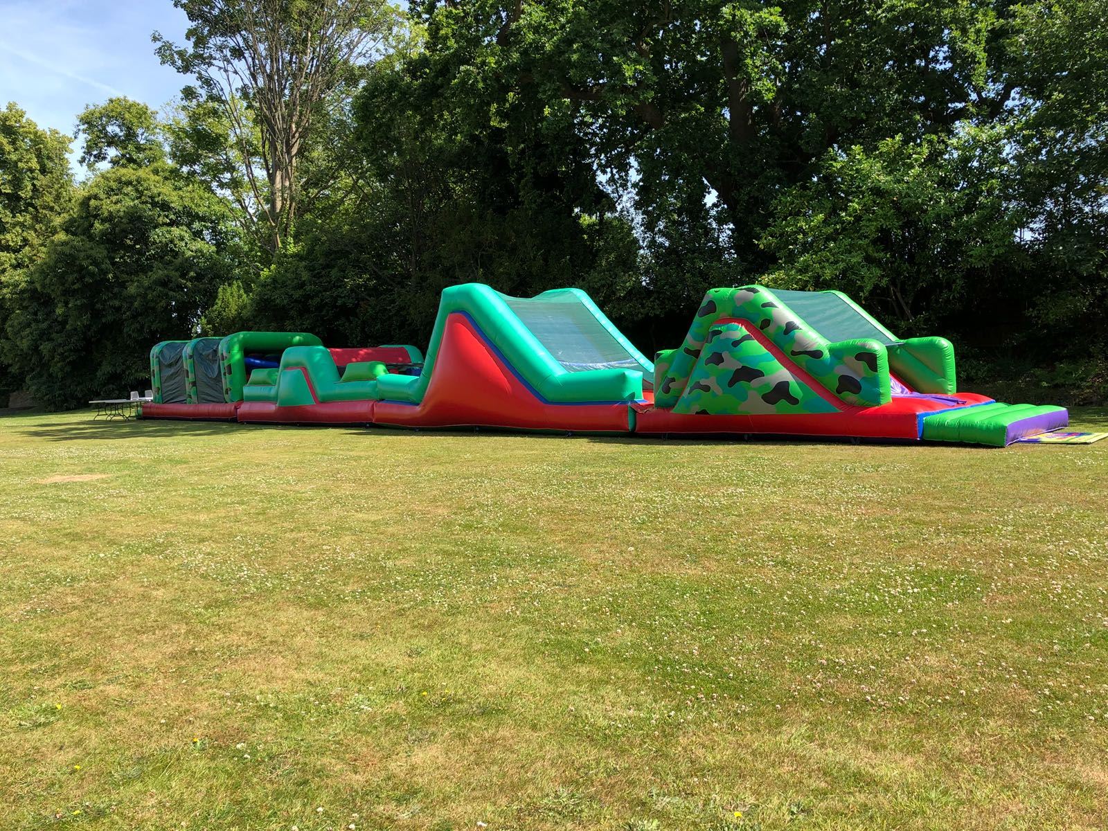bouncy assault course hire