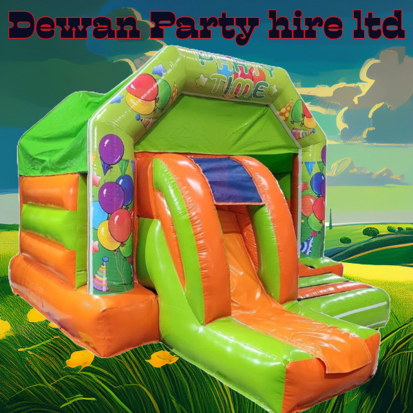 Disco Slide Bouncy Castle 12ftx18ft