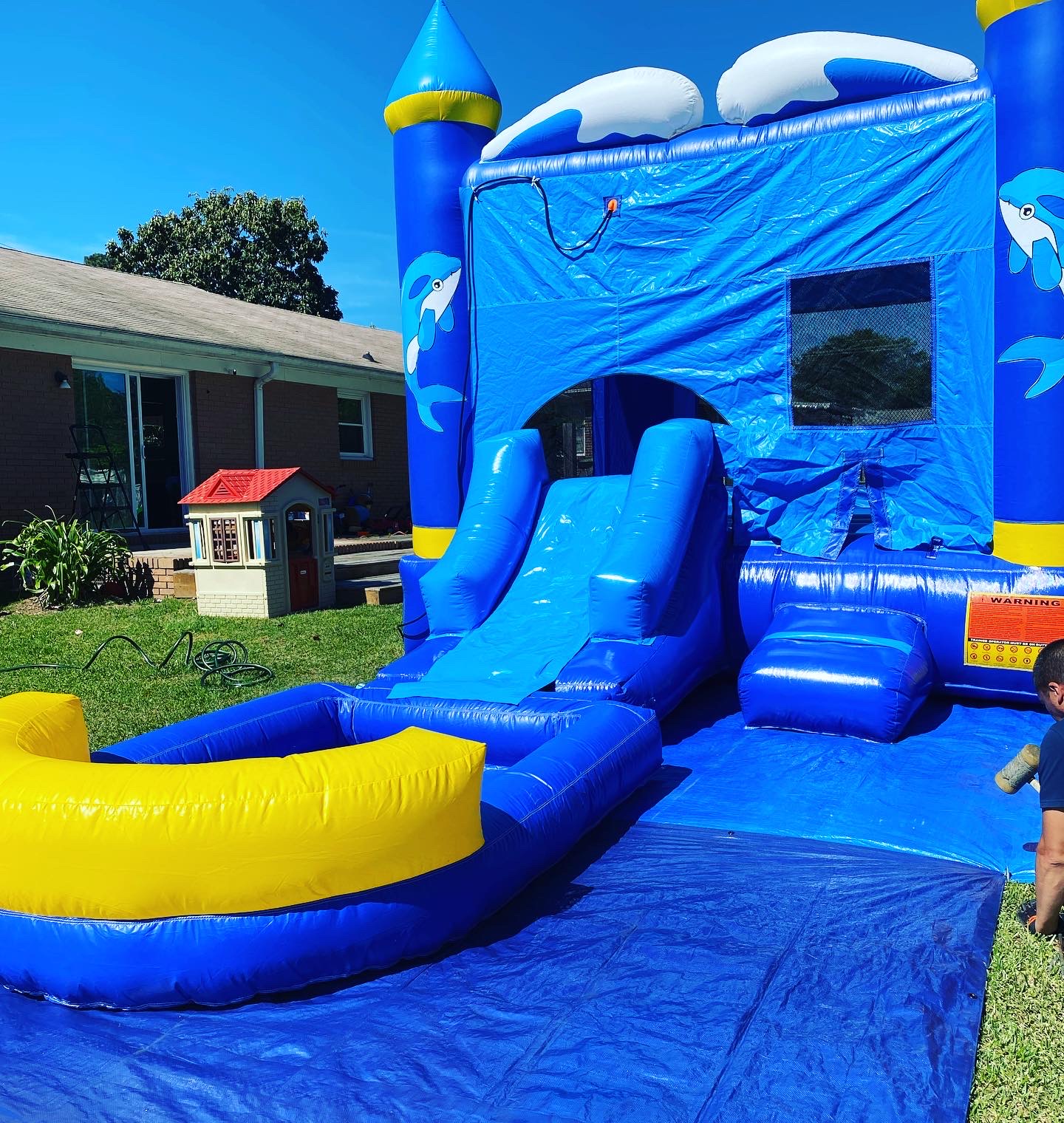 Dolphin Combo Wet Inflatable Rentals in Gray Court, Fountain Inn
