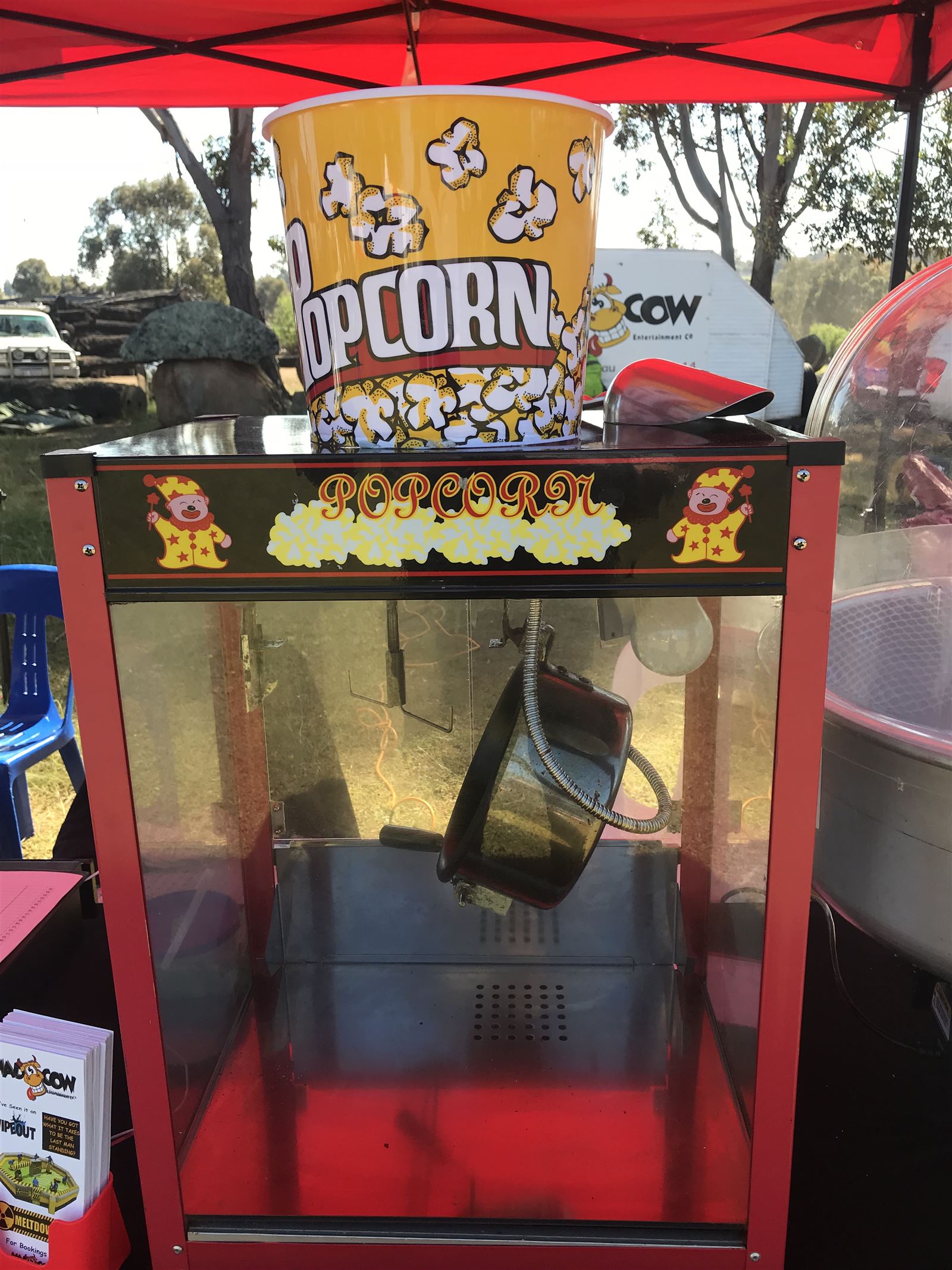 Popcorn Machine Hire Best Amusement Hire service in Perth Mad Cow