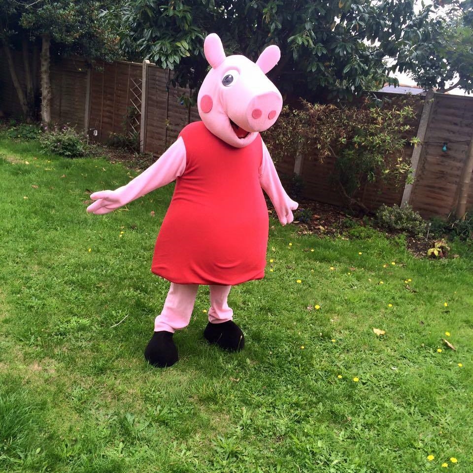 Peppa pig mascot - Bouncy Castle Hire in Hampshire