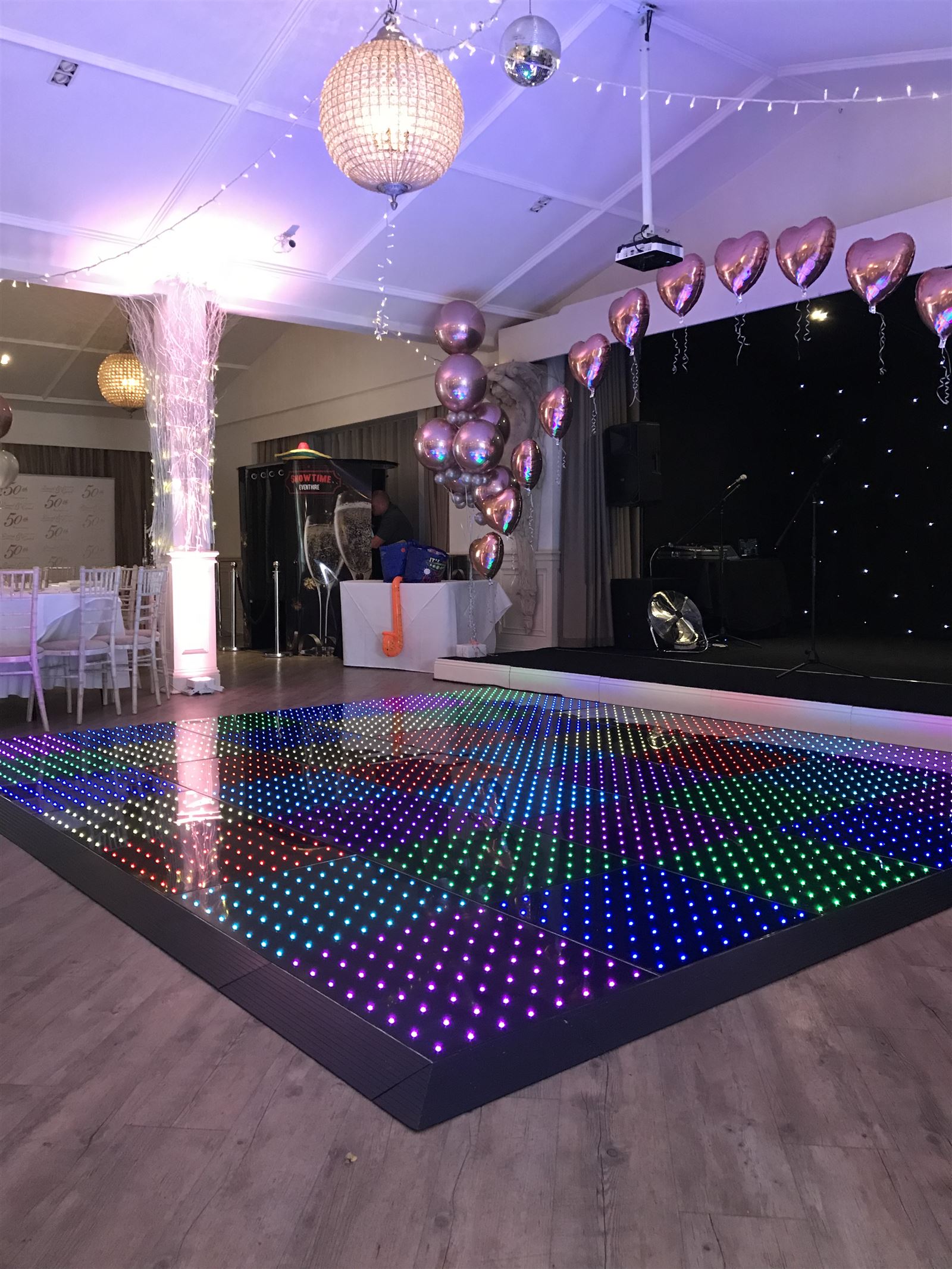 Dance floors + Booth Bouncy castle hire in Gloucester, Cheltenham, Stroud, Tewkesbury