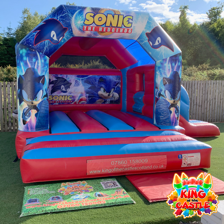 bouncy castle disco dome with slide