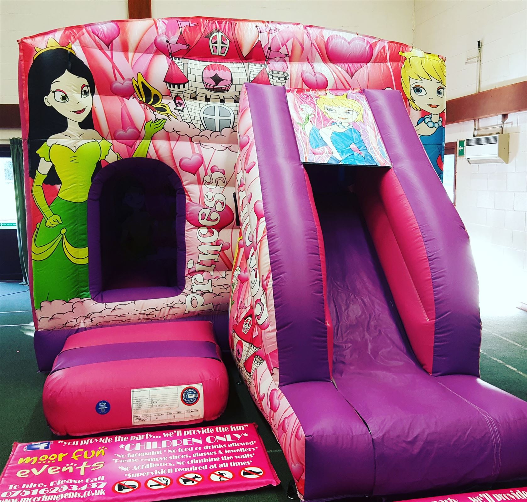 Princess Bouncy Castle With Slide Hire Boston Bouncy Castle, Hot Tub & Soft Play Hire In Boston