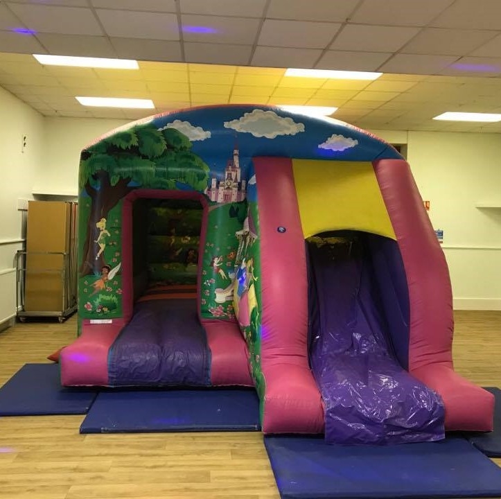 Medium Castle - Princess Bouncy Castle with Front Slide 15ft x 12ft ...