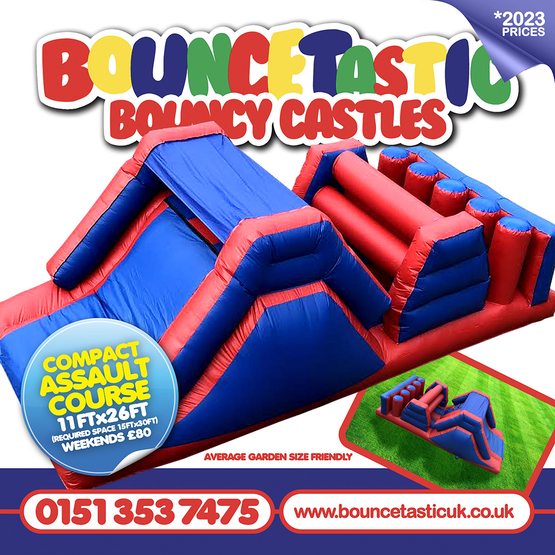 Compact Small Obstacle Course Inflatable Party Hire Liverpool