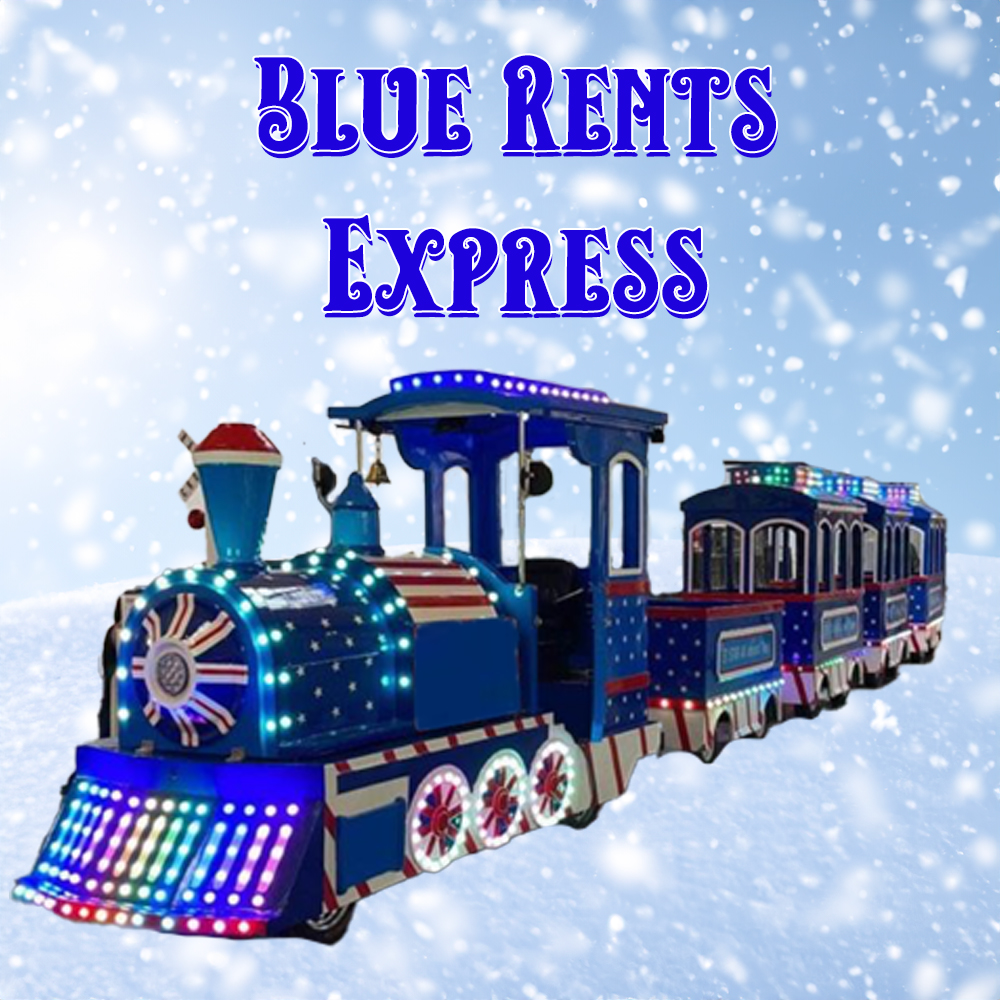 Blue Rents Express Trackless Train