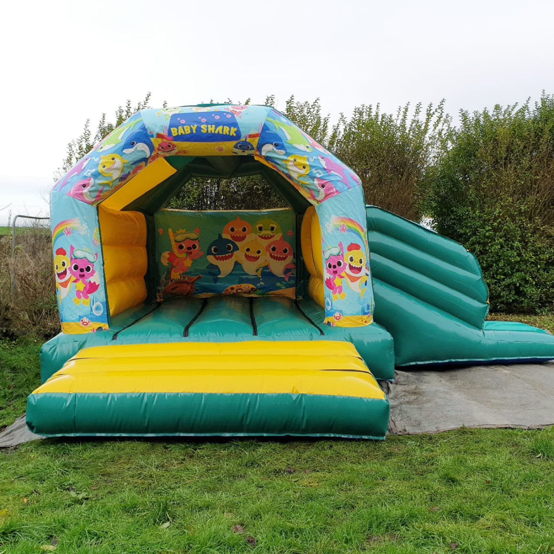 baby shark bouncy castle hire