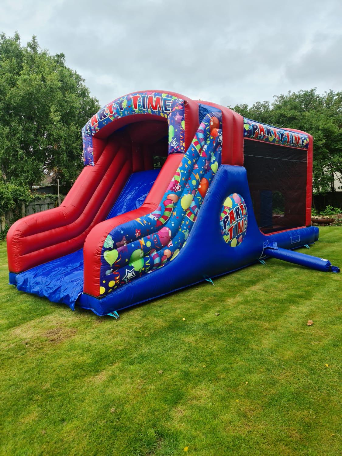 28ft Party Time Fun Run Obstacle Course Inflatables for Hire