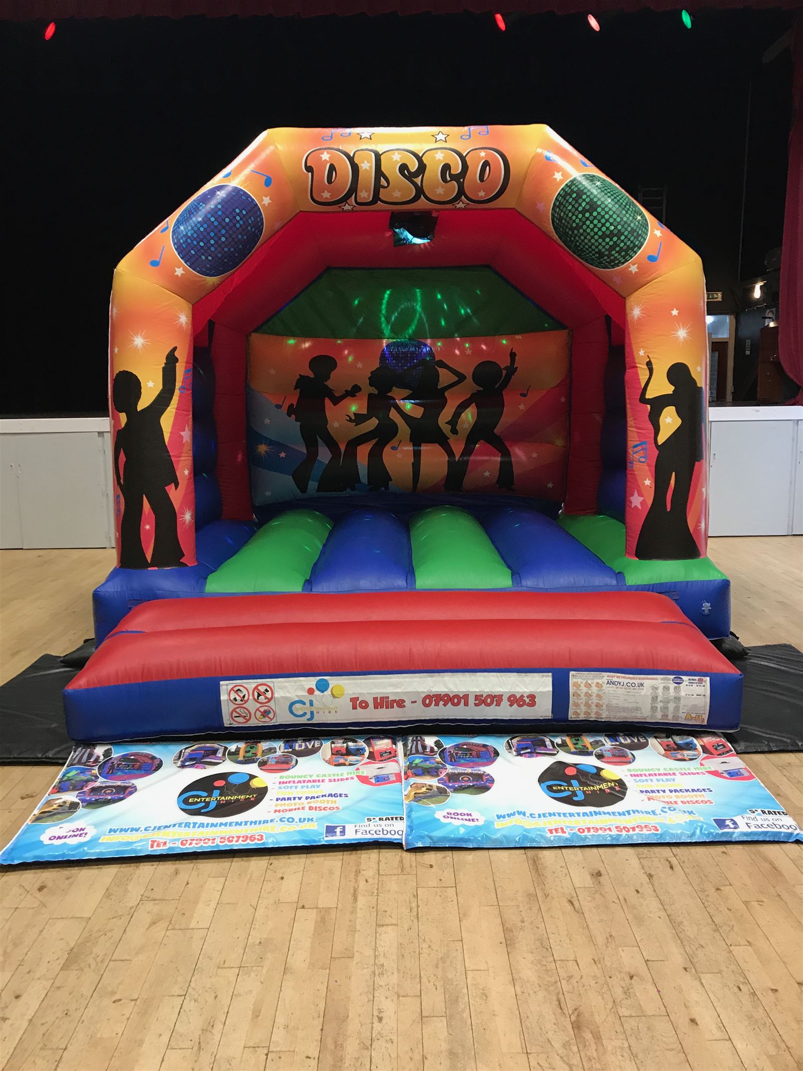 12ft x 12ft Disco Bouncy Castle - Bouncy Castle Hire in Nottingham