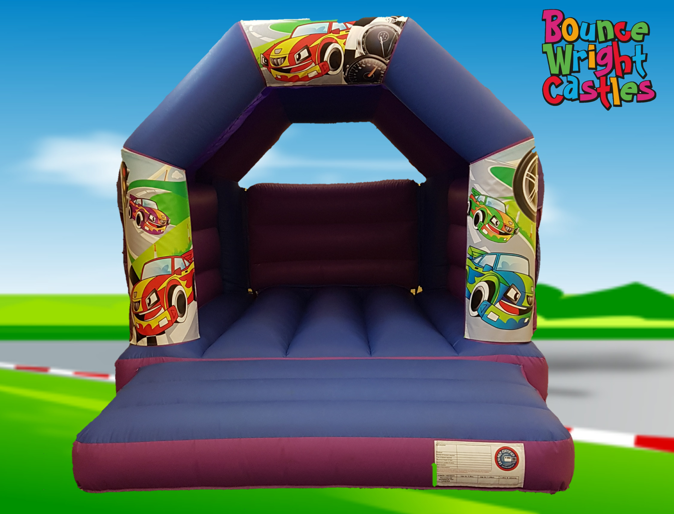 Racing Car Theme Bouncy Castle Hire in Lincoln & Gainsborough