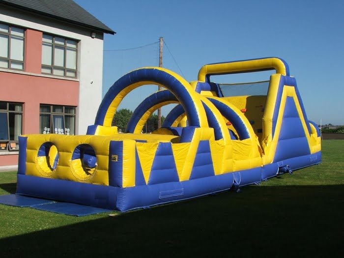 obstacle course bouncy castle hire