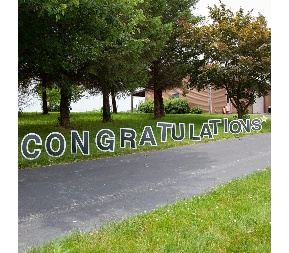 Congratulations Yard Sign Hire in Wheeling, Martins Ferry