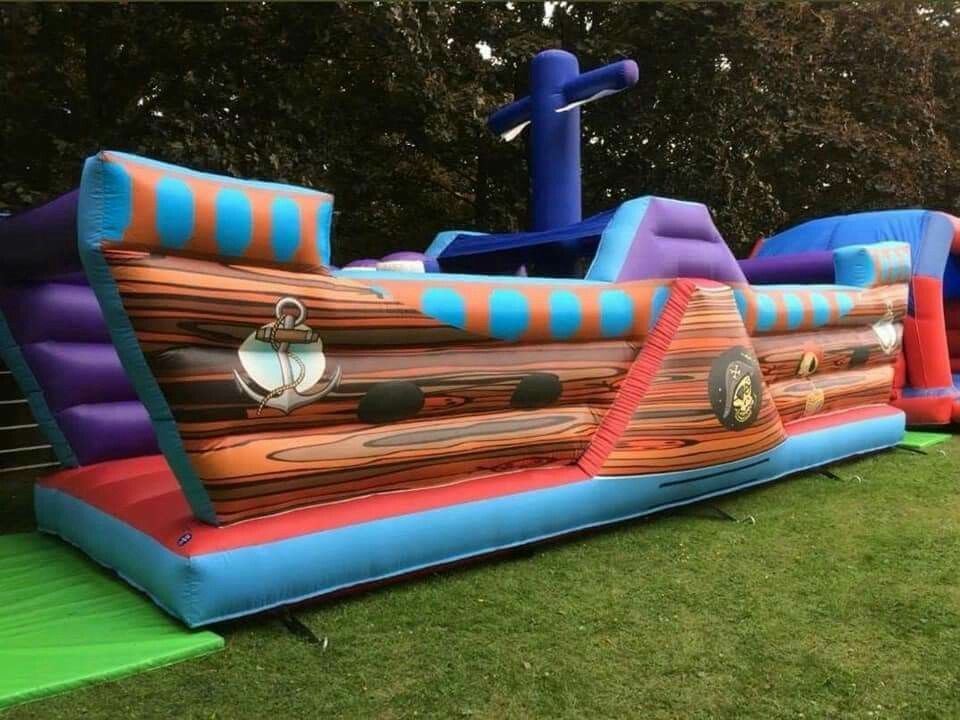 30 feet x 10 feet Pirate Ship assault course - Bouncy Castle Hire in ...