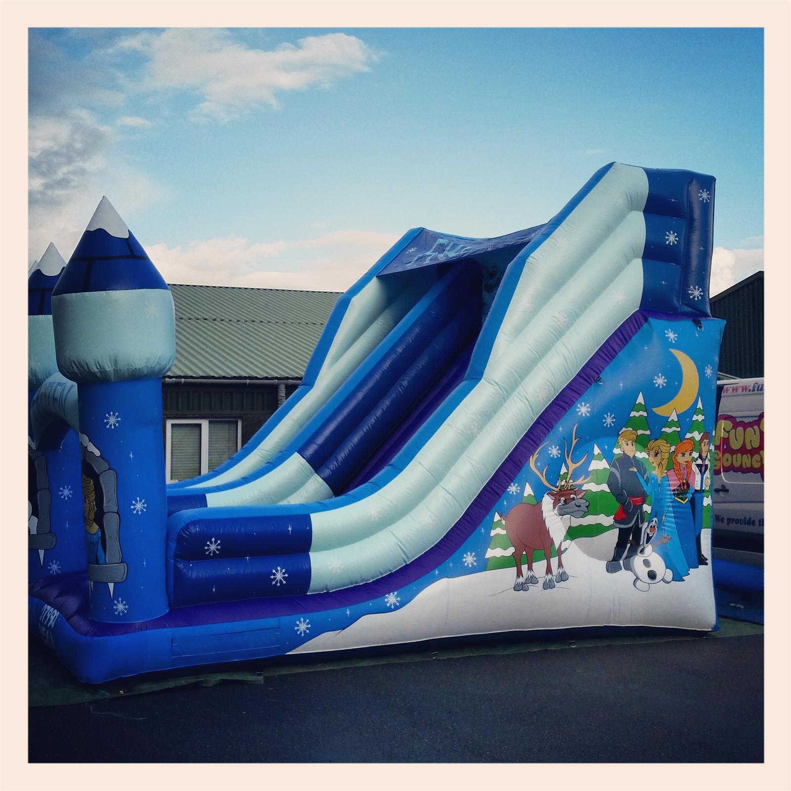Frozen Super Slide Hire Inflatables Pembrokeshire & Swansea