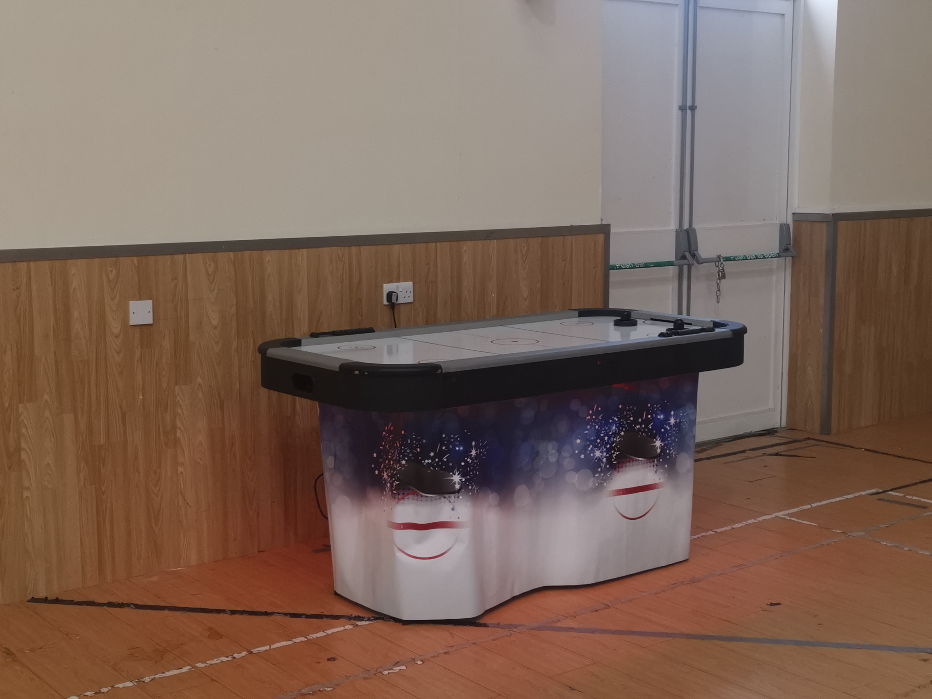 Air hockey table LED Glow Air hockey table hire