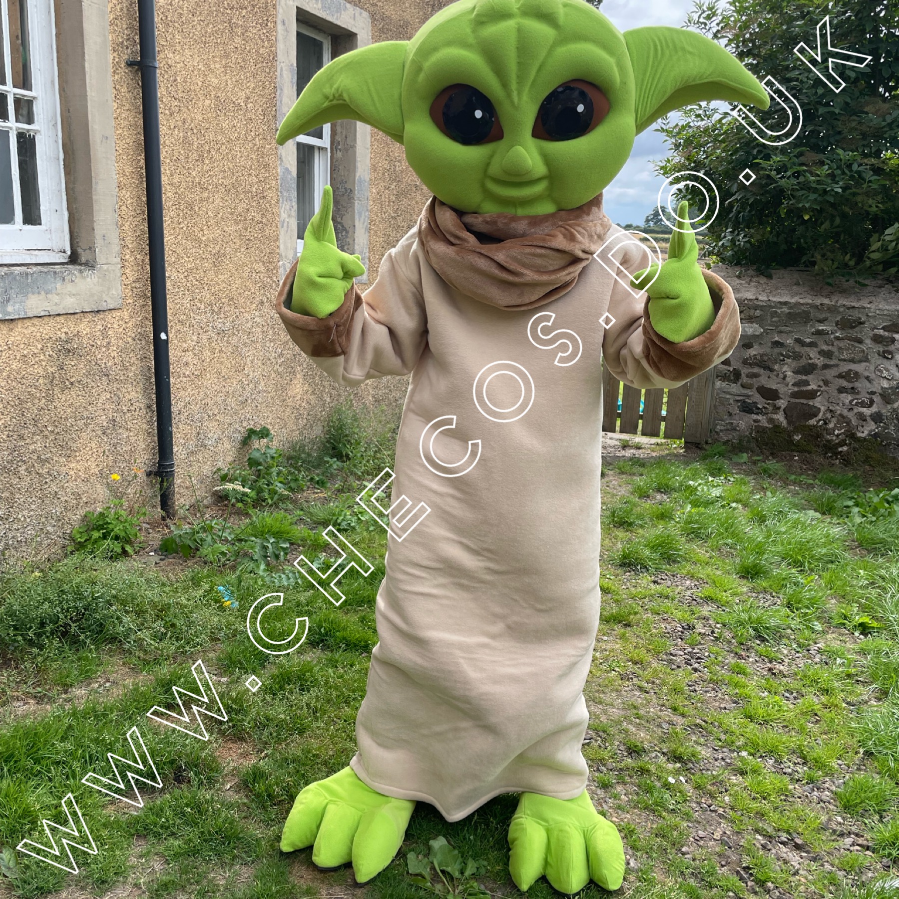 Yoda Mascot Visit Bouncy Castle Hire Children S Entertainment In Bouncy Castle Hire Rosyth Dunfermline Fife Bathgate Livingston Edinburgh