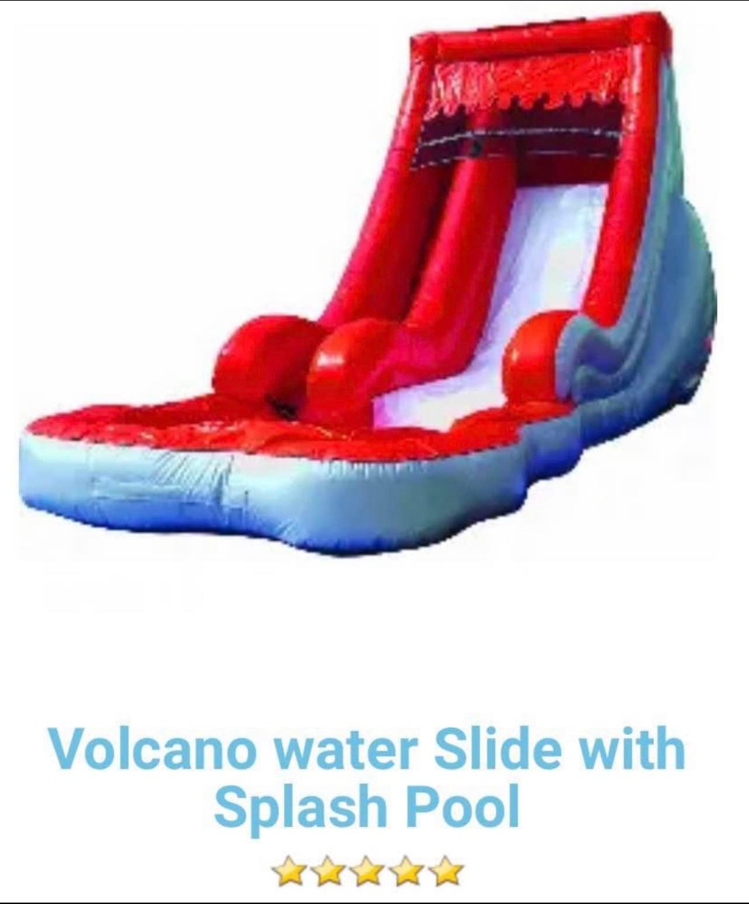 15 ft Volcano Slide with Pool Best Hire service in VA Jumping J's LLC