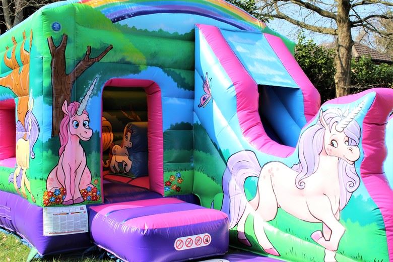 Unicorn Jump & Slide Best Soft Play Hire Ball Pit & Bouncy Castle