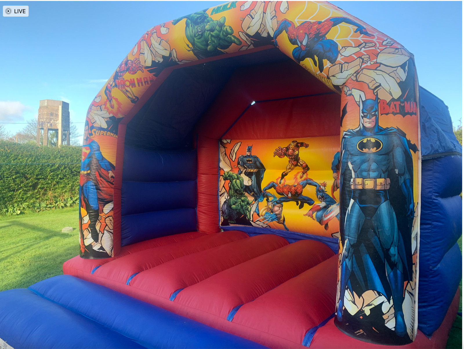 12ft x 12 feet Super hero castle - Bouncy Castle Hire in Bristol ...