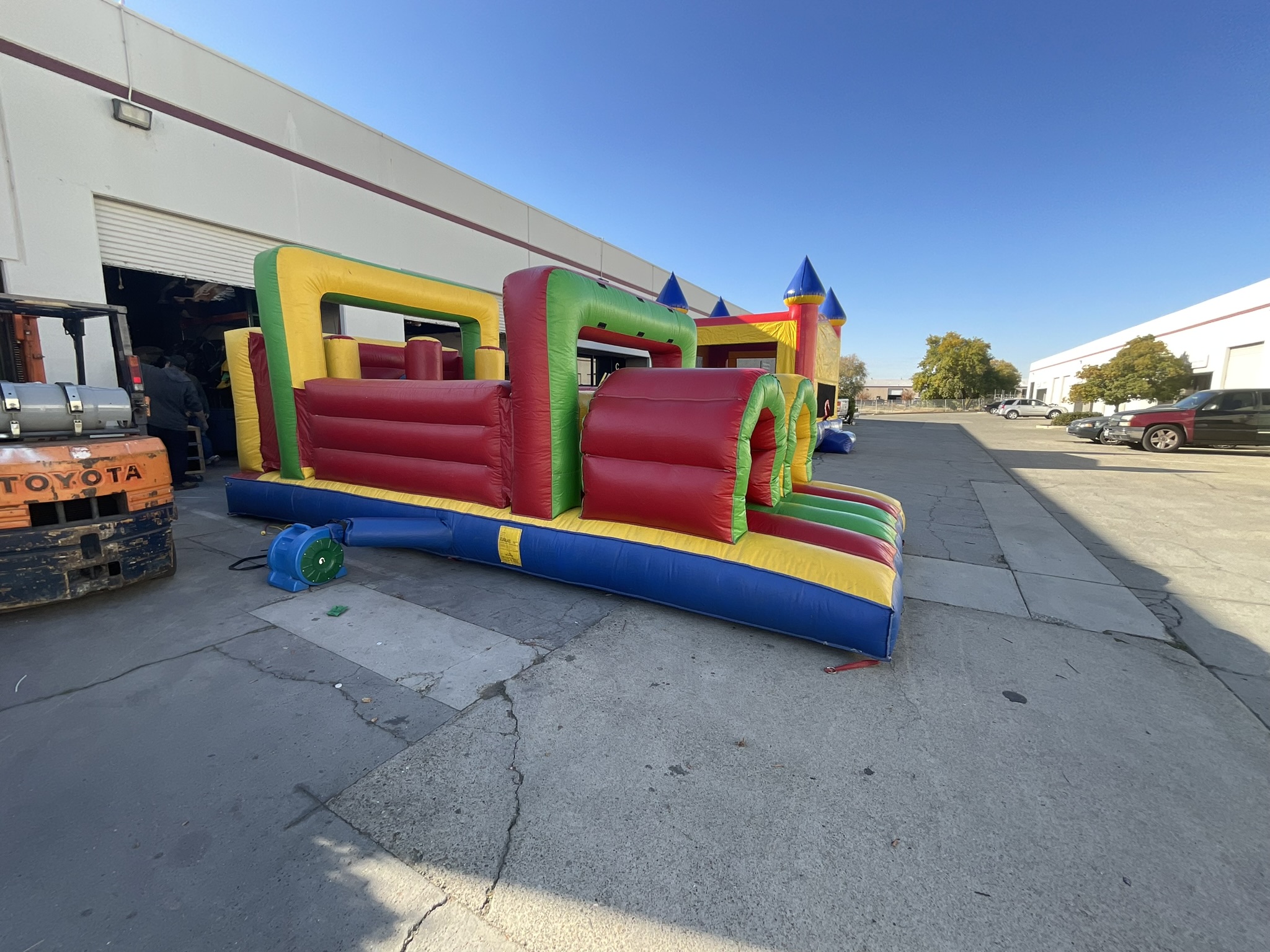 FOR SALE USED 60' Obstacle Course Bounce House Inflatables