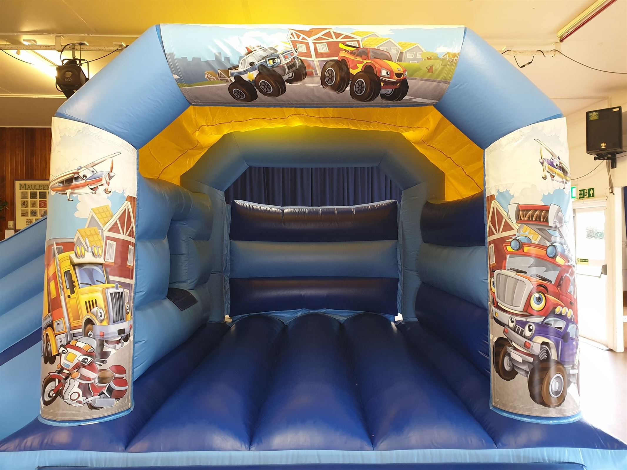 Transport Bouncy Castle with Side Slide Bouncy Castle Hire in Milton