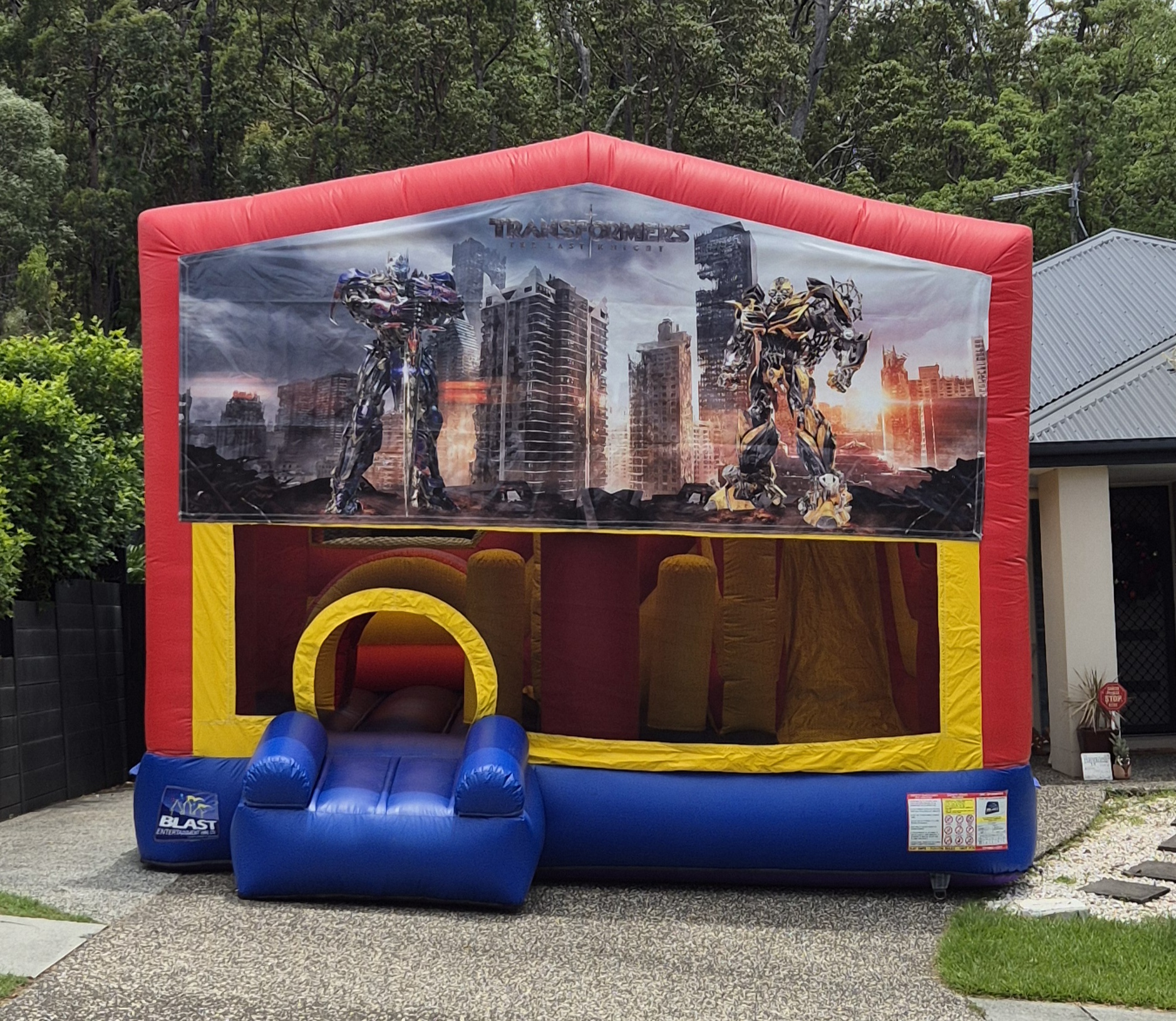 Transformers Obstacle Slide Jumping Castle Hire | GC