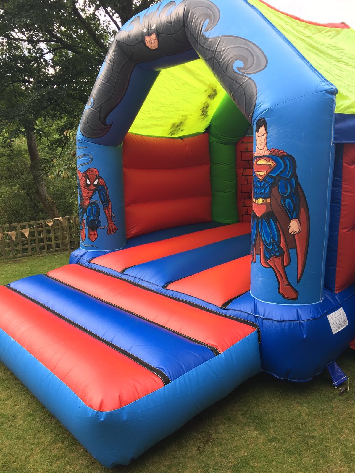 Superheroes Slide castle - Bouncy Castle Hire, Inflatables in Leeds ...