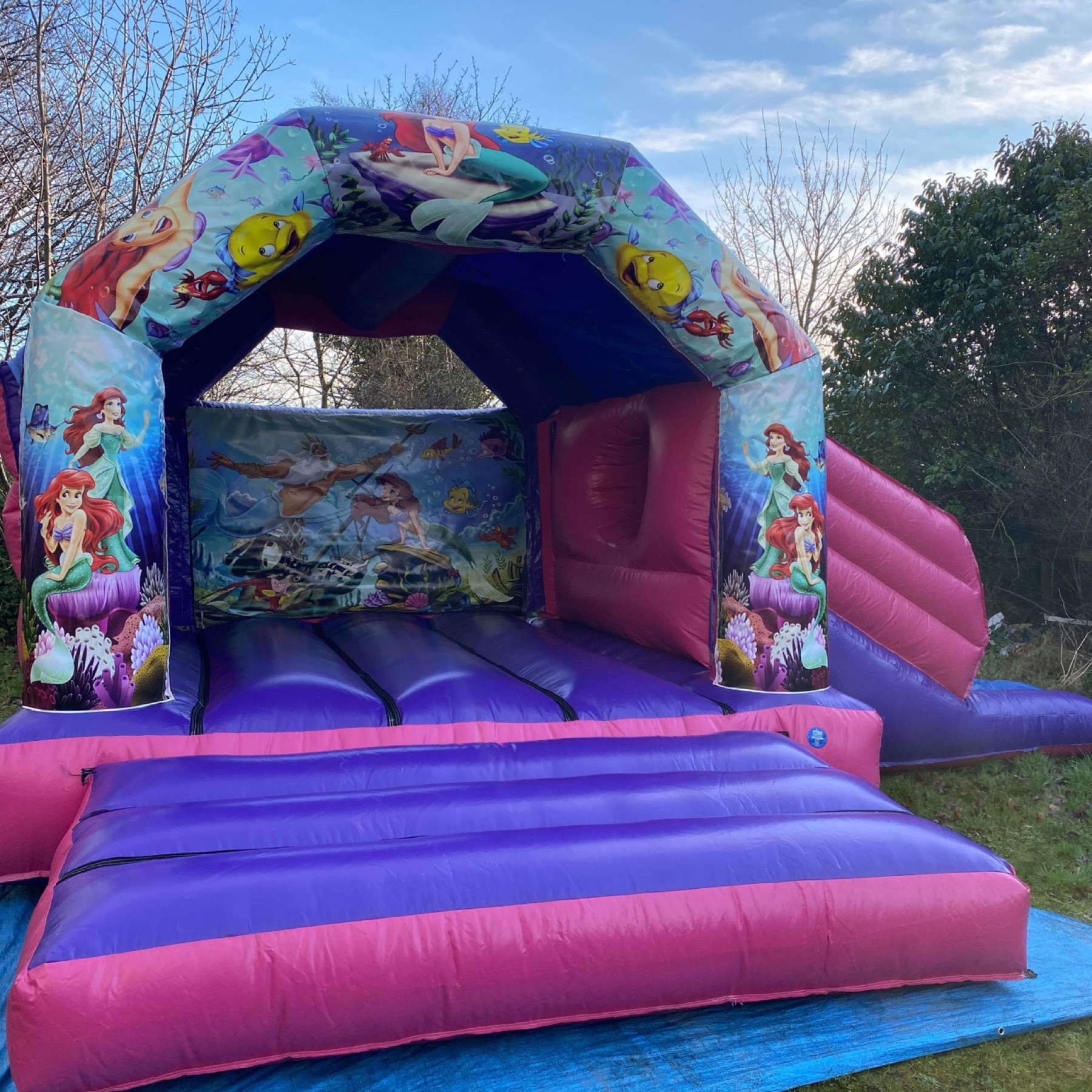 mermaid jumping castle hire