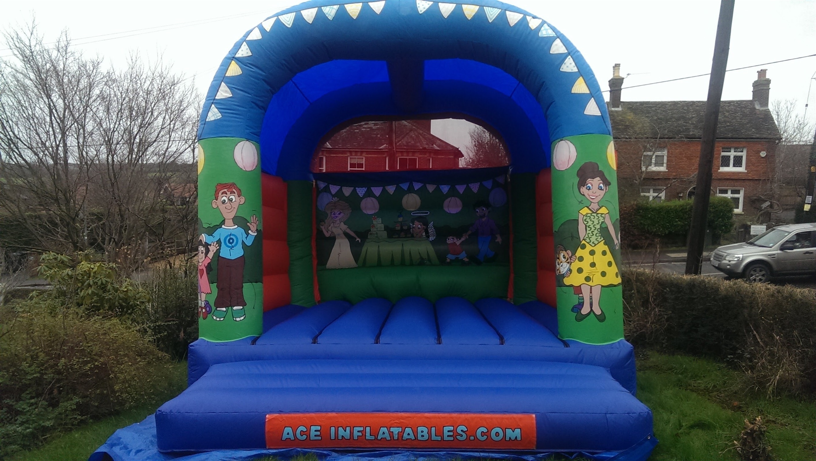 bouncy castle small garden